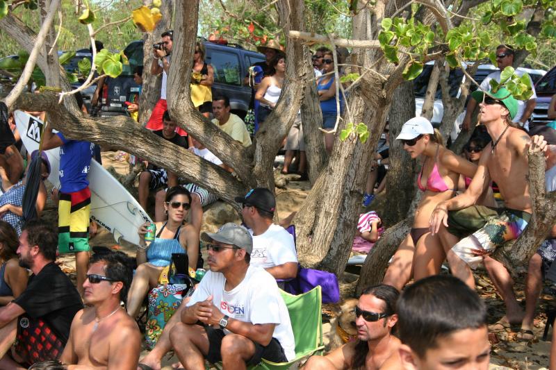 Surfing contest at Dome beach - rincon penthouse condos - vacation rentals